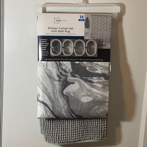 Shower Curtain and Bath Rug